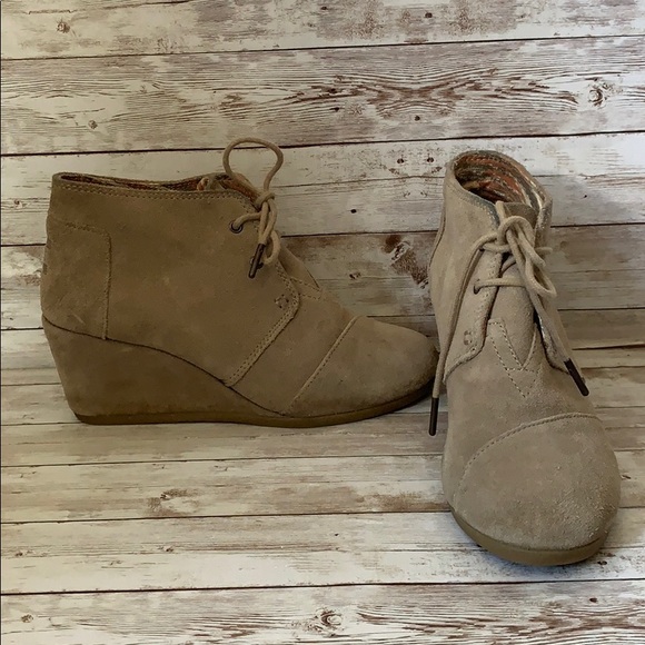 desert wedge bootie